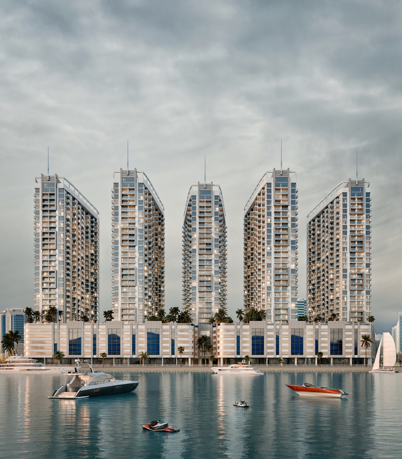Ajman Creek Towers exterior view