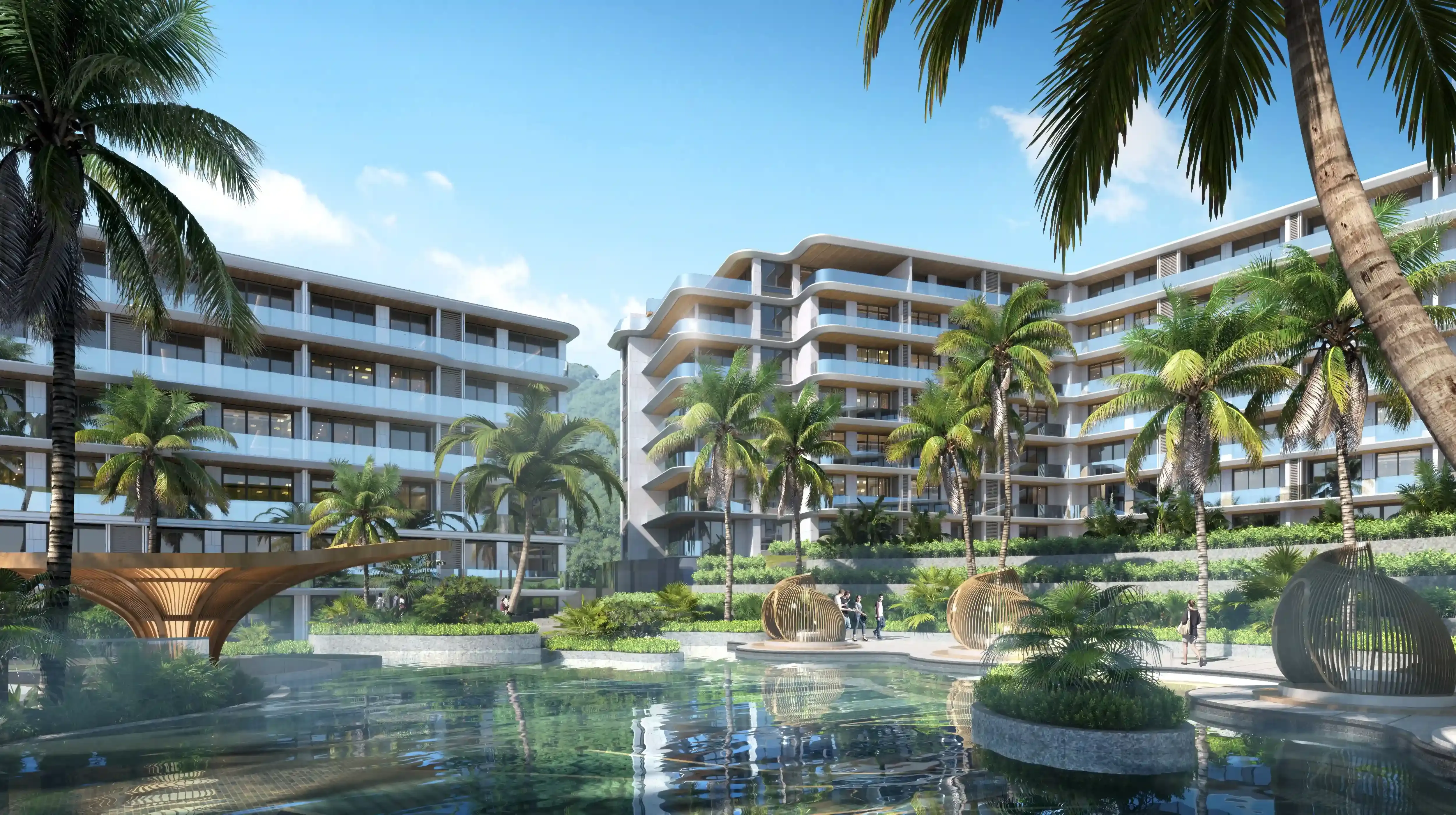 Ayana Heights Seaview Residences exterior view