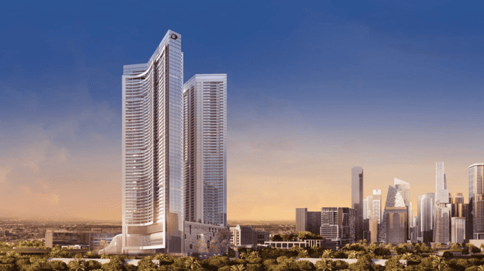 Aykon City Tower exterior view