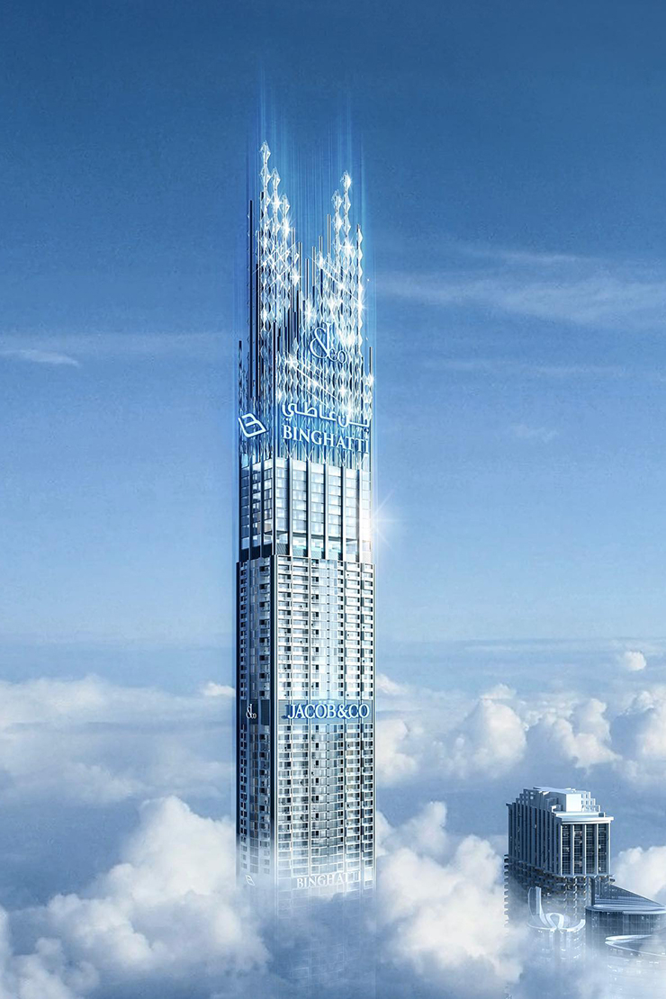Burj Binghatti Jacob and Co Residences architecture