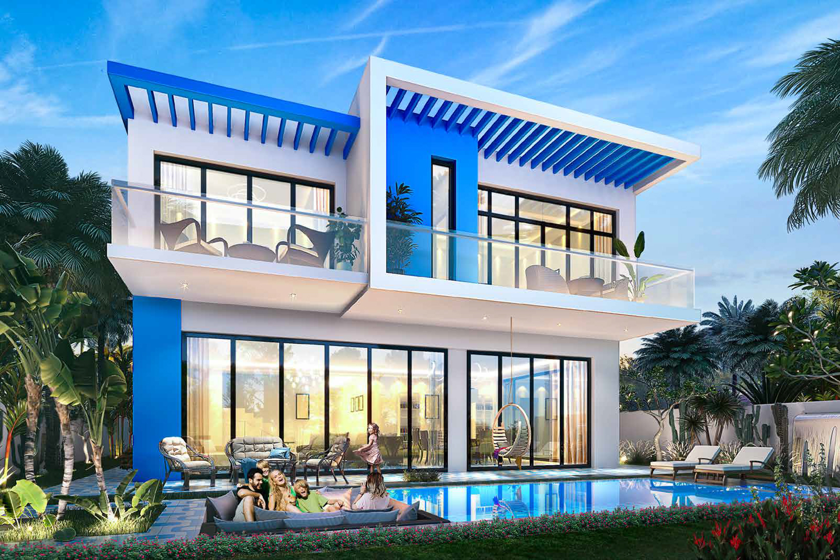 Damac Lagoons Monte Carlo exterior view