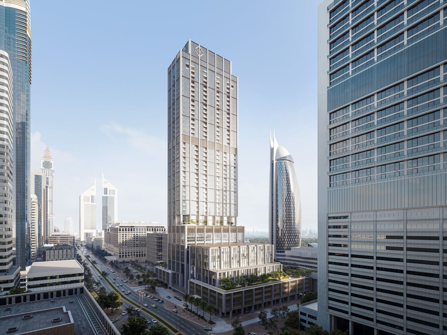 DIFC Heights Tower exterior view