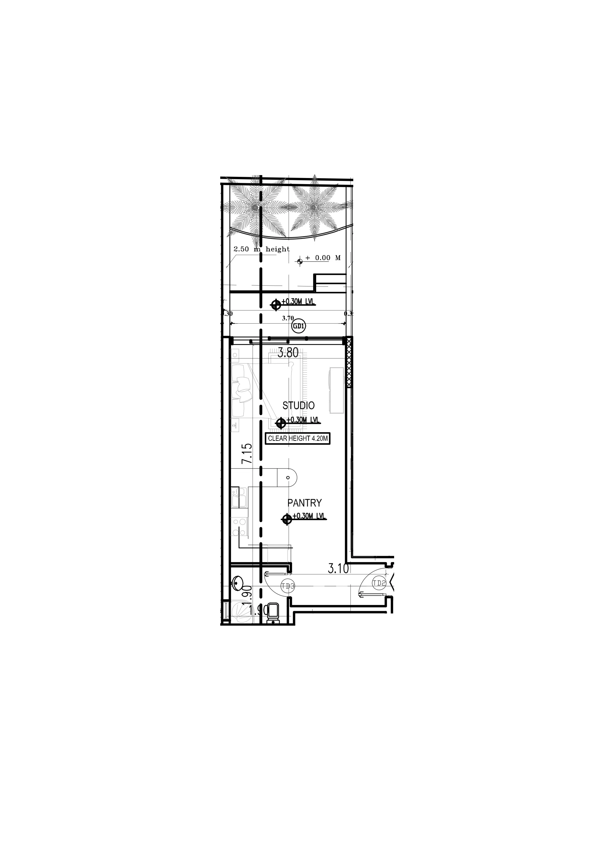 Dugasta Warsan (Jneibi) Studio floor plan