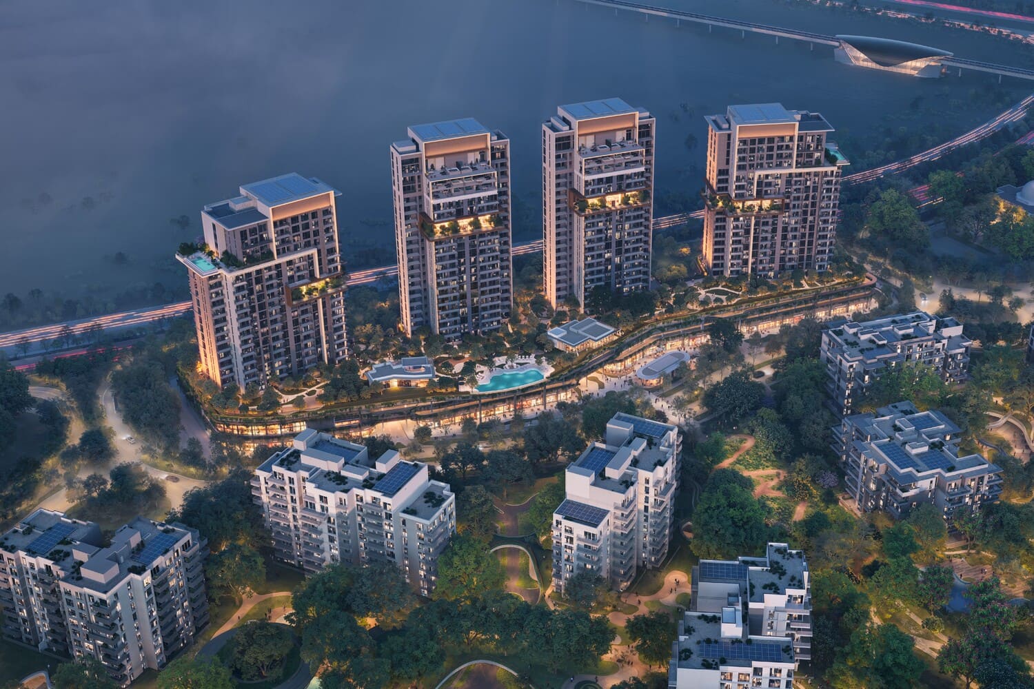 Ghaf Woods Distrikt exterior view