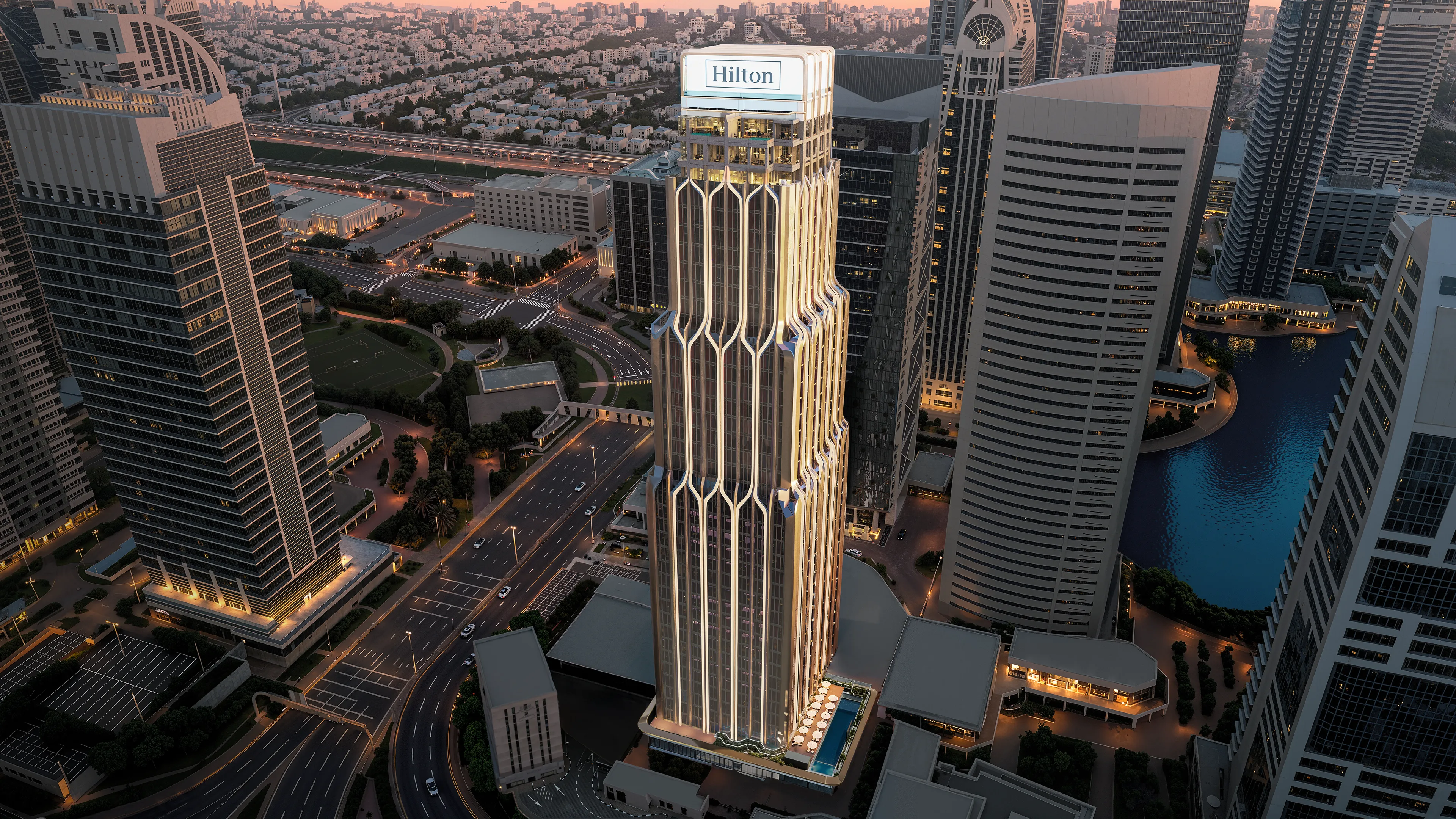 Hilton Residences Dubai JLT exterior view
