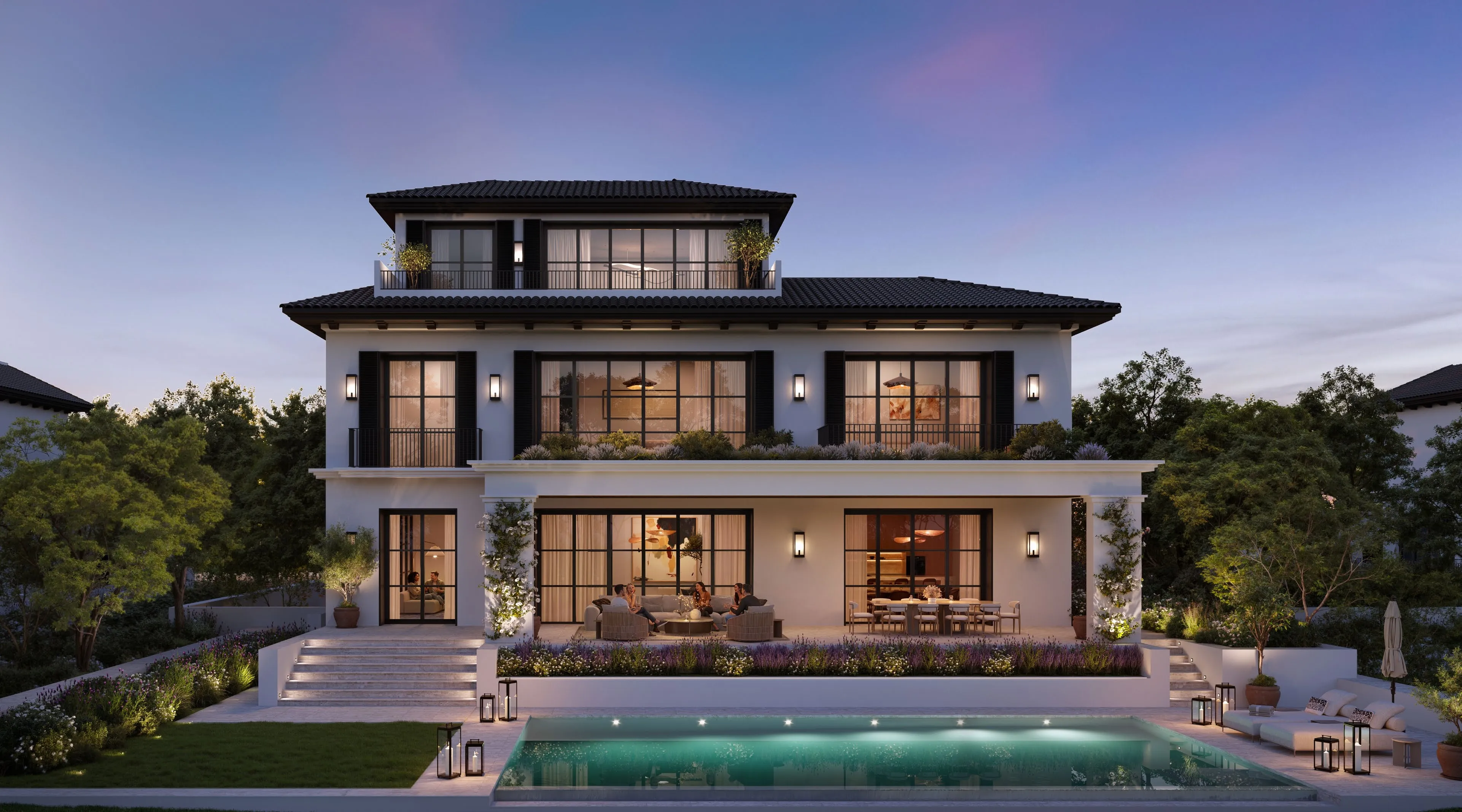 Hudayriyat Golf Estates exterior view