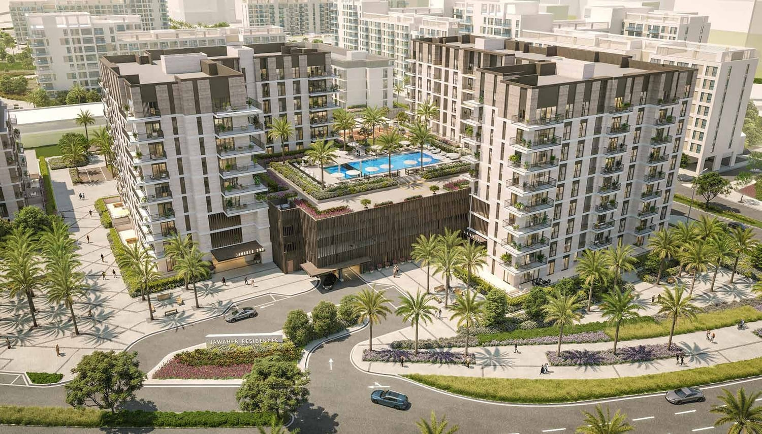 Jawaher Residences Maryam Island exterior view