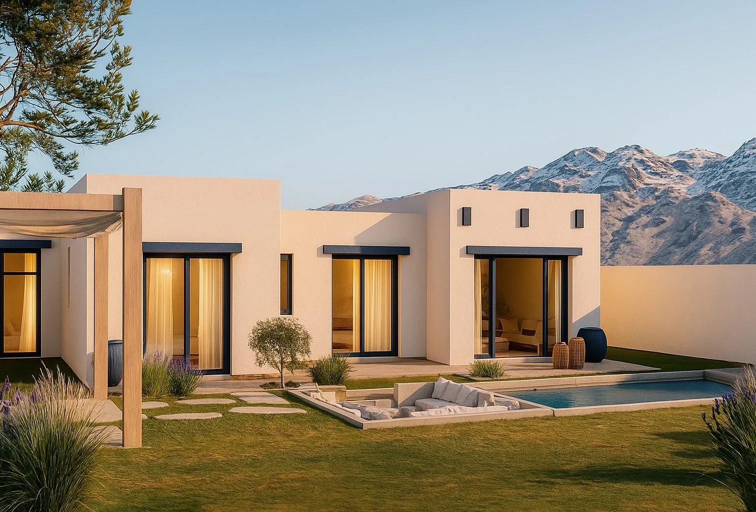 Jebel Sifah - Olive Farms architecture