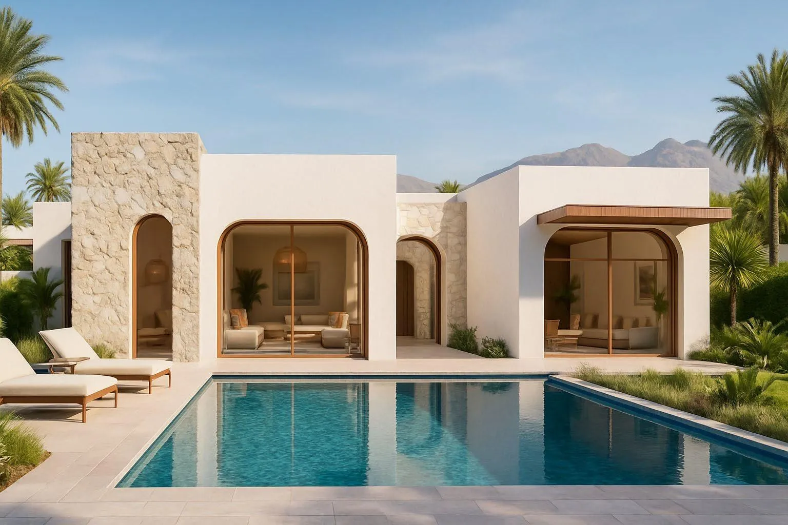 Jebel Sifah - Olive Farms exterior view