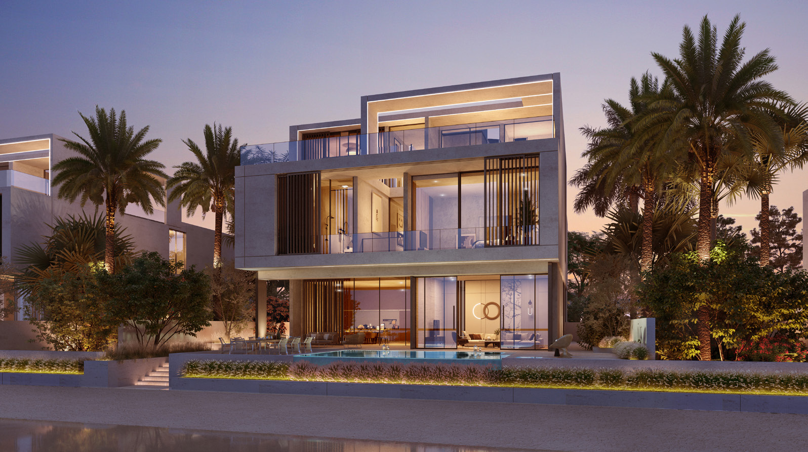 Palm Jebel Ali Villas exterior view