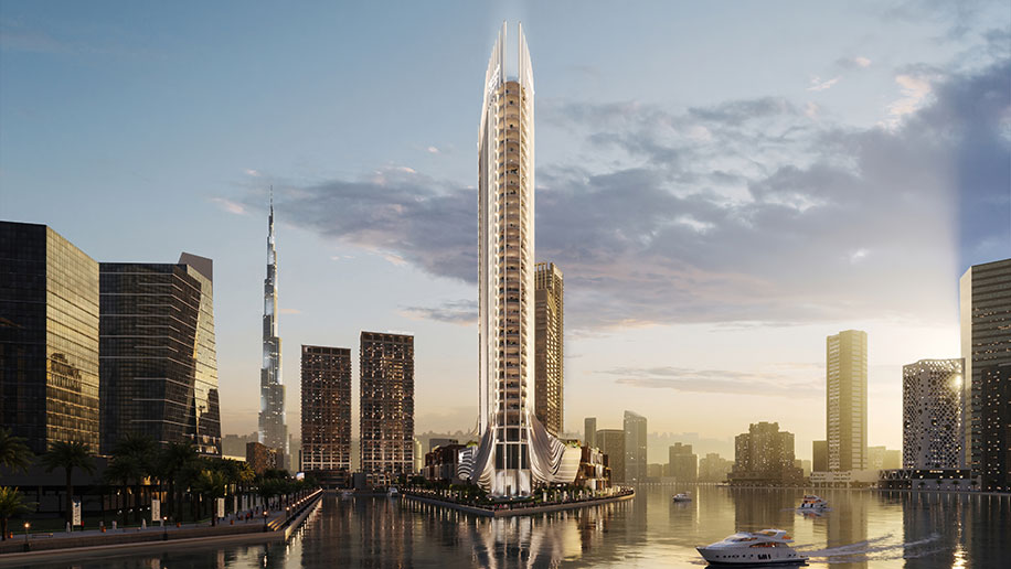 Peninsula Jumeirah living Business Bay exterior view