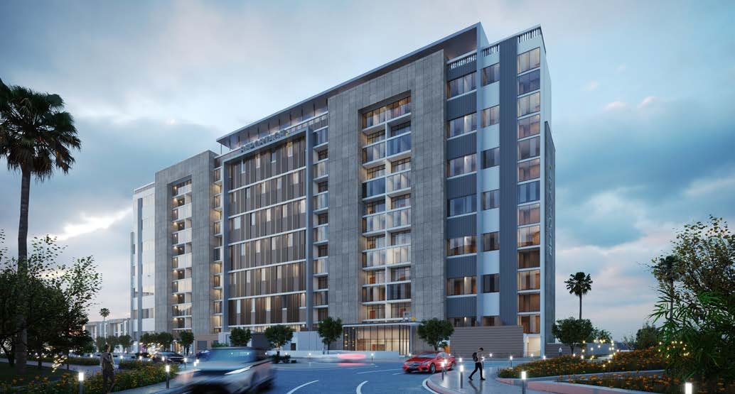 Perla 1 at the Bay exterior view
