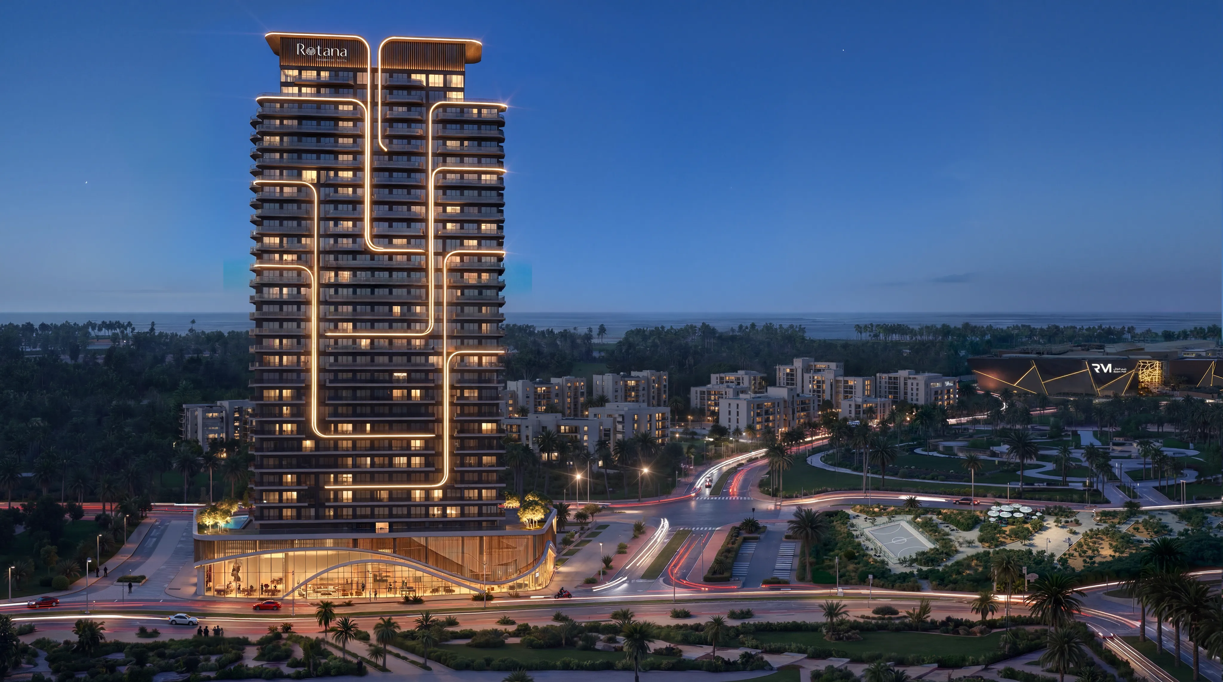 Rotana Residences North Tower exterior view