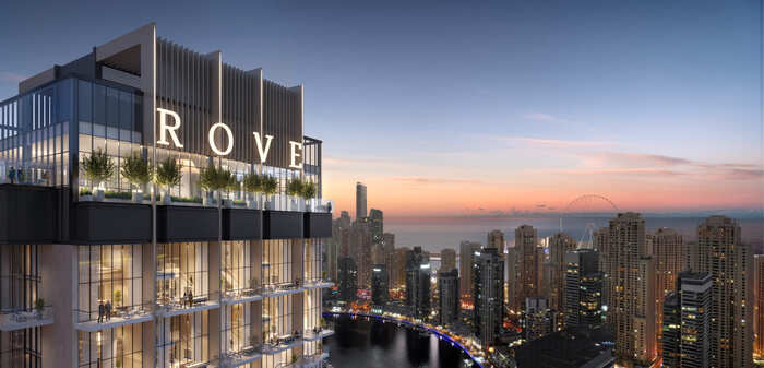 Rove Home Dubai Marina exterior view