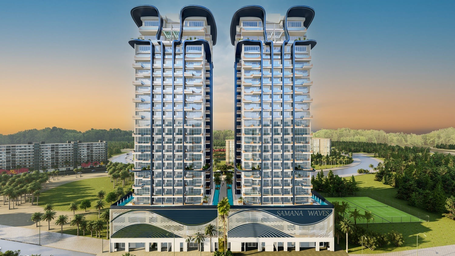 Samana Waves Phase II exterior view