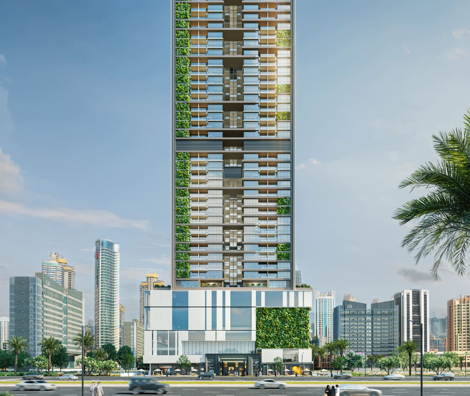 Sky Gardens Tower architecture
