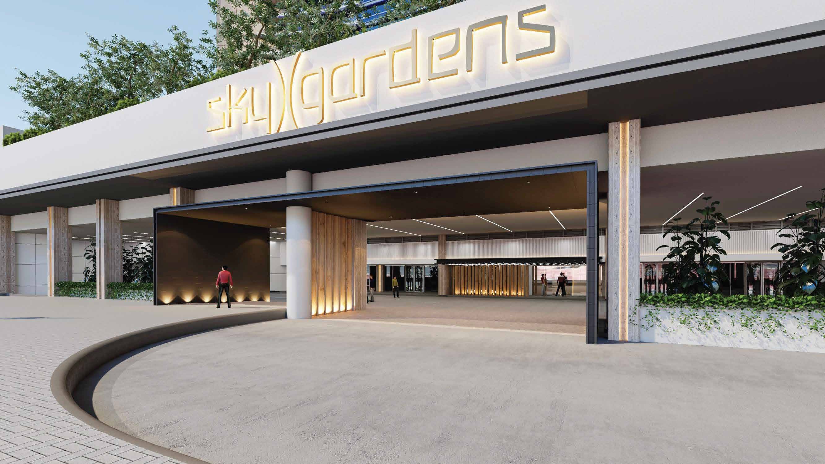 Sky Gardens exterior view