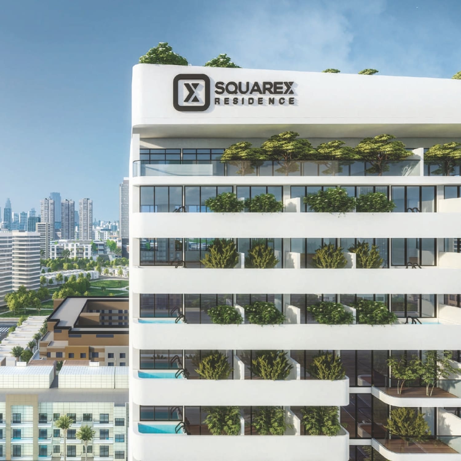 SquareX Residence exterior view