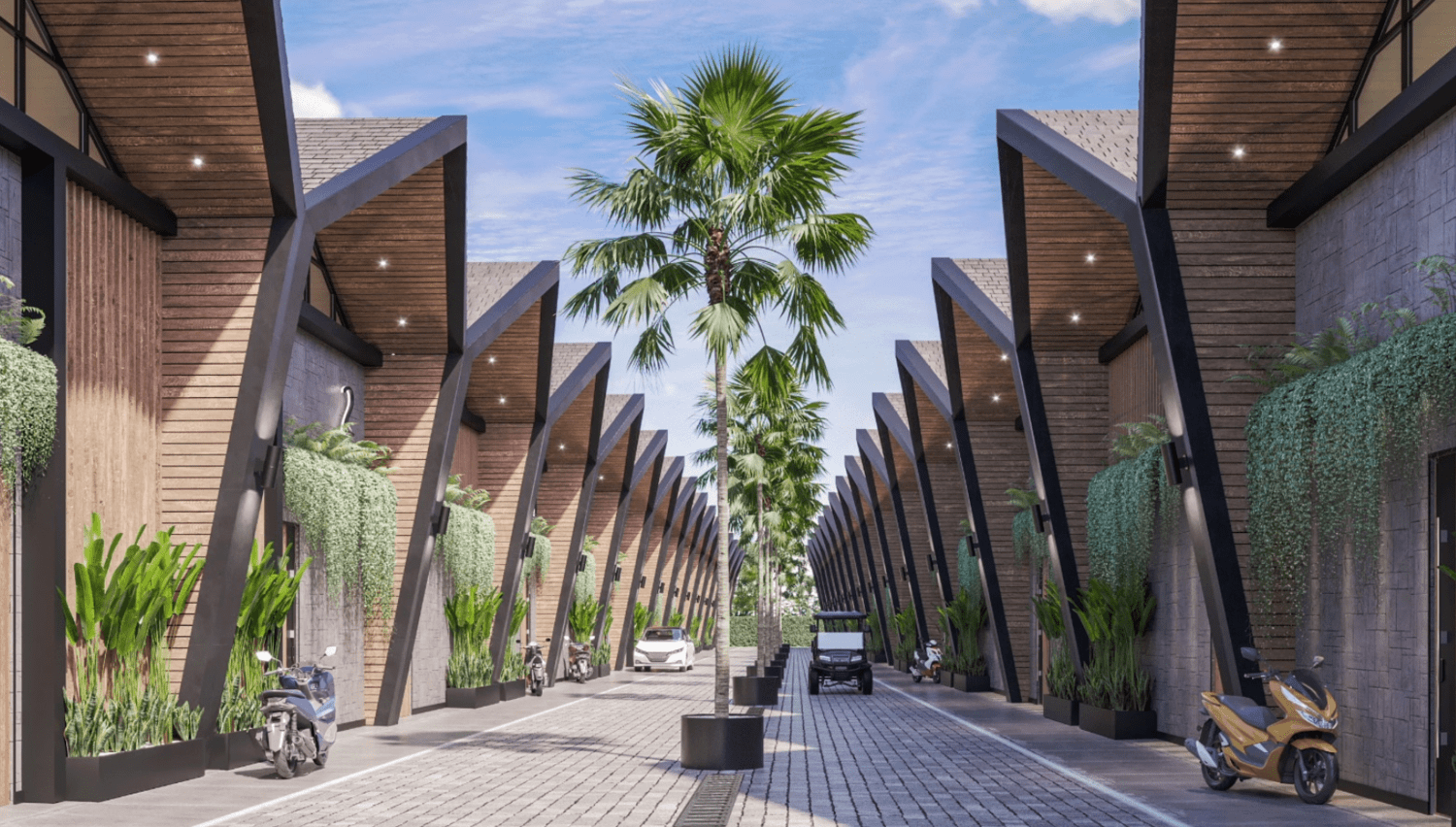 Swoi Umalas Villas Palm Street exterior view