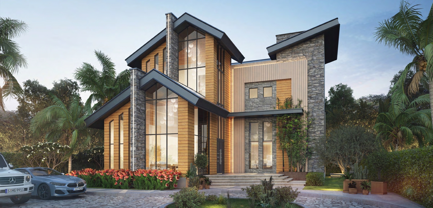 The Farmhouses exterior view