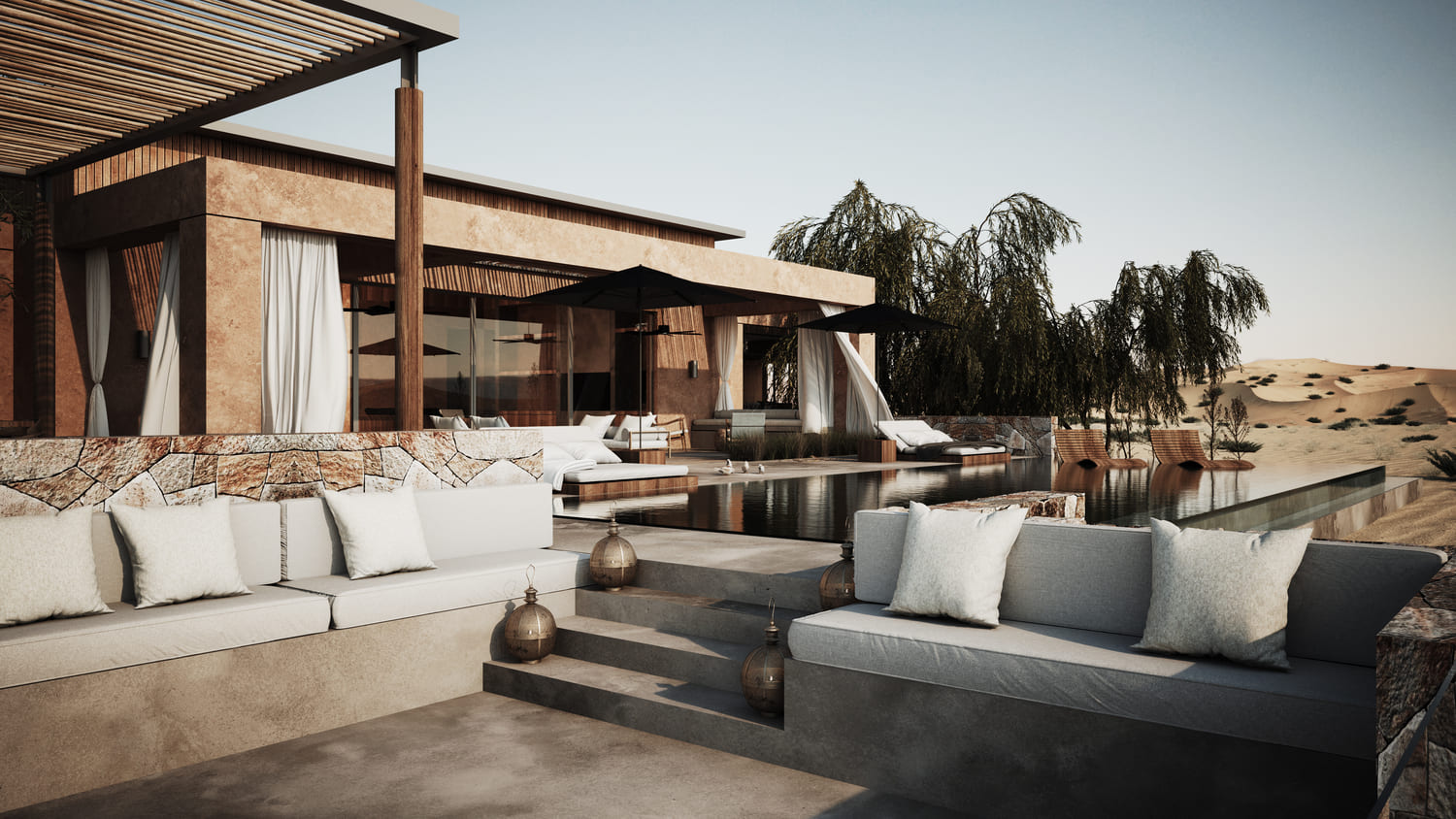 The Ritz Carlton Al Wadi Desert Resort architecture